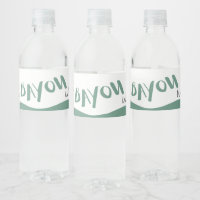 Bayou Water Bottle Label