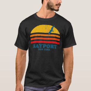 Bayport New York NY  Vintage Casual Graphic 70s  T-Shirt