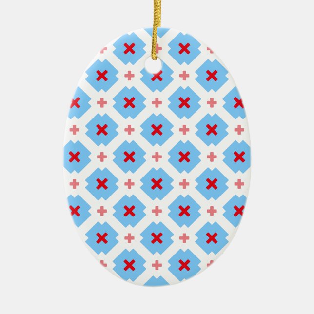 Bayrisch dezent ceramic tree decoration (Front)