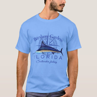 Bayshore Gardens Florida Sailfish Billfish Saltwat T-Shirt