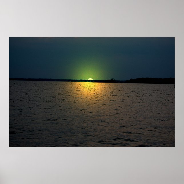 Bayside Sunset Poster (Front)