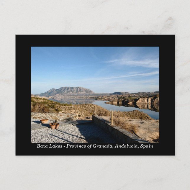 Baza Lakes, Granada Spain postcard (Front)
