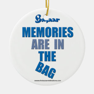 Bazaar "Memories Are In The Bag"  Xmas Ornament