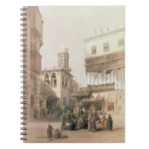 Bazaar of the Coppersmiths, Cairo, from "Egypt and Spiral Notebook