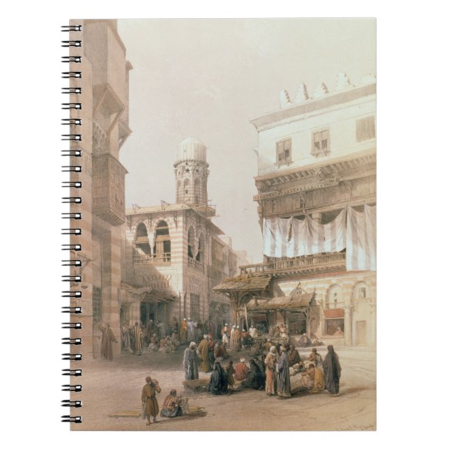 Bazaar of the Coppersmiths, Cairo, from "Egypt and Spiral Notebook (Front)