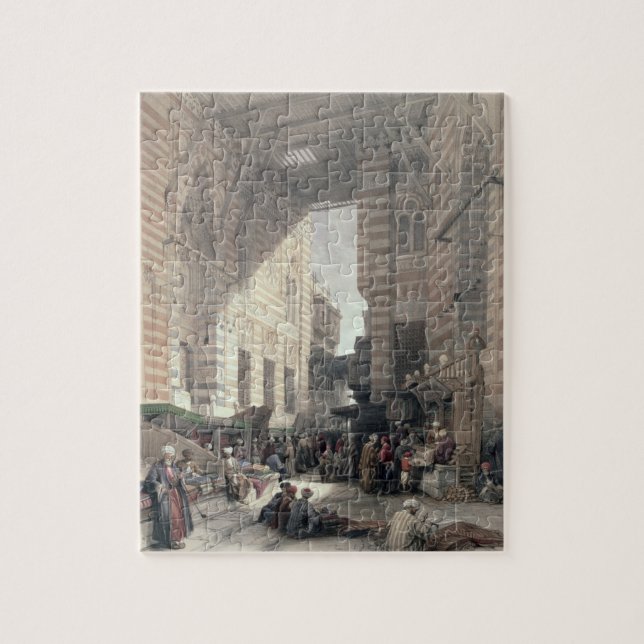 Bazaar of the Silk Merchants, Cairo, from "Egypt a Jigsaw Puzzle (Vertical)