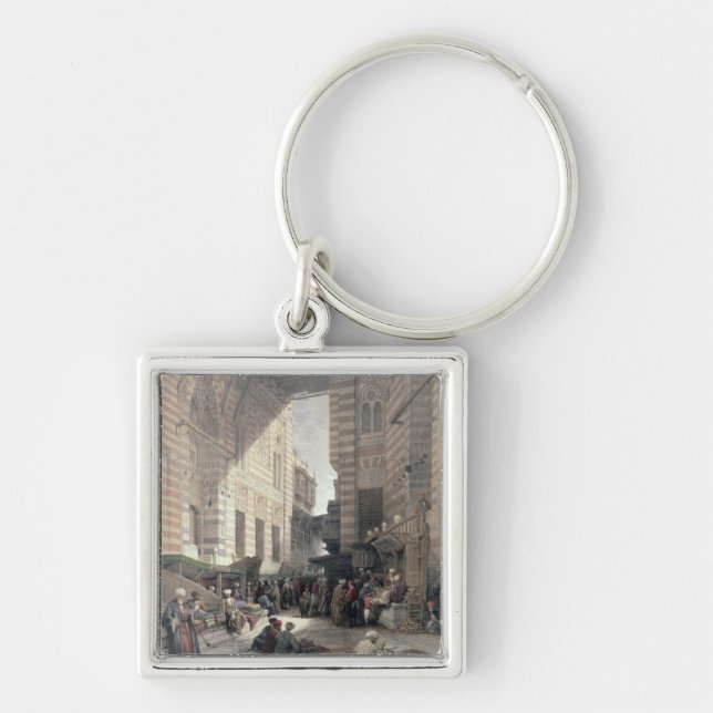 Bazaar of the Silk Merchants, Cairo, from "Egypt a Key Ring (Front)