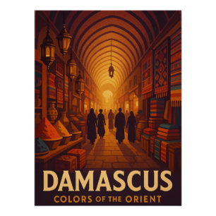 Bazaar & Spices – Colours of Damascus Poster
