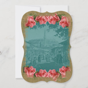 Bazar Cyan - Invitation Card