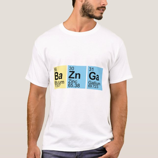 BaZnGa Elements symbols T-Shirt (Front)