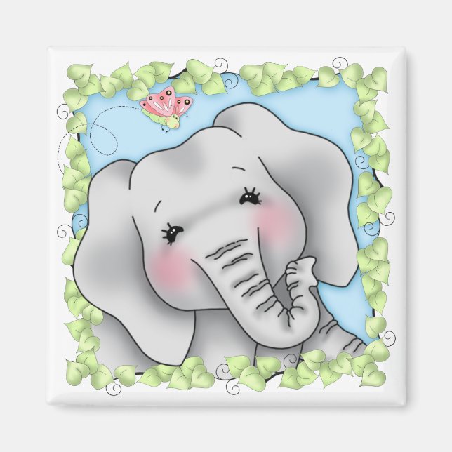 BaZooples Elsie the Elephant Magnet (Front)