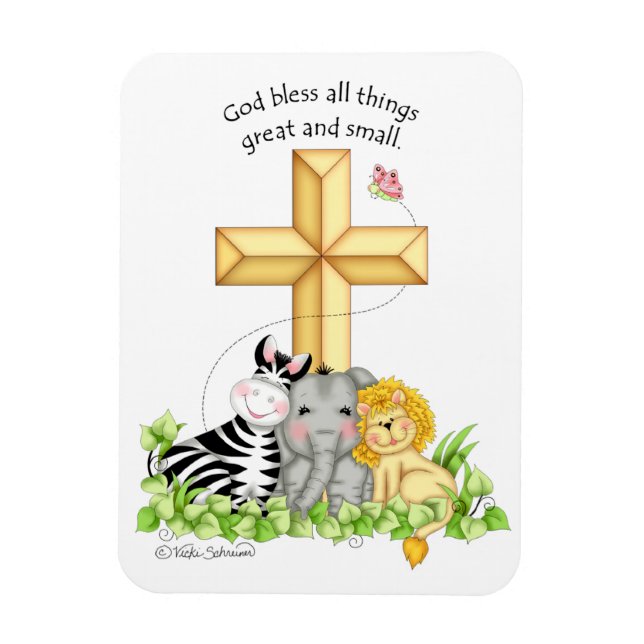 BaZooples "God Bless All Things..." Magnet (Vertical)