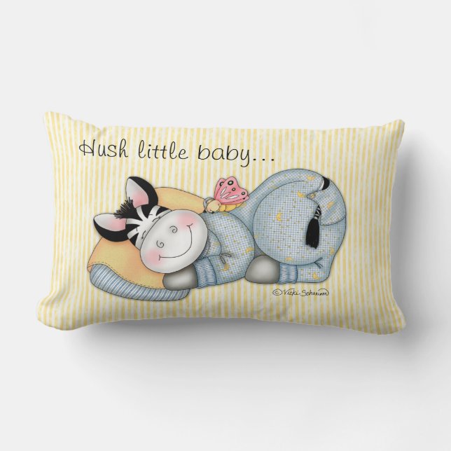 BaZooples "Hush little baby..." Pillow (Front)