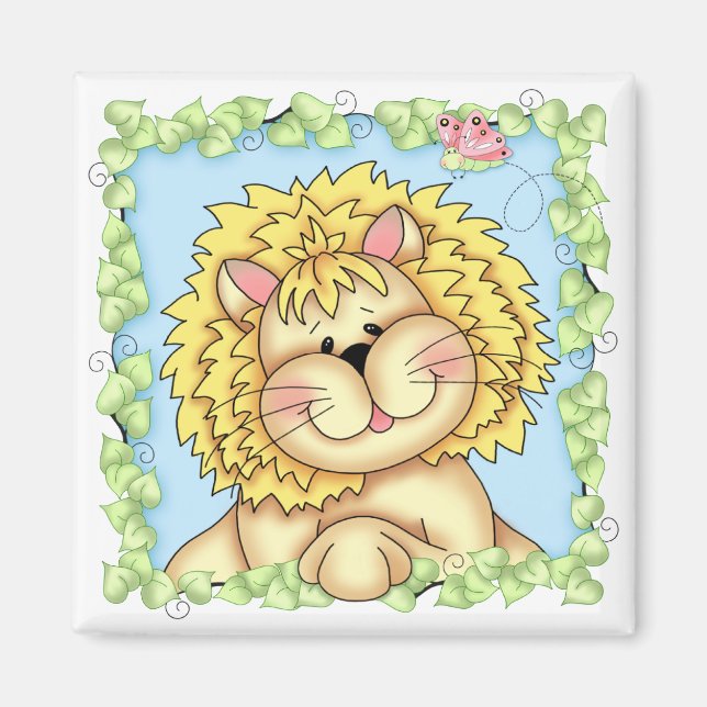 BaZooples Lester the Lion Magnet (Front)