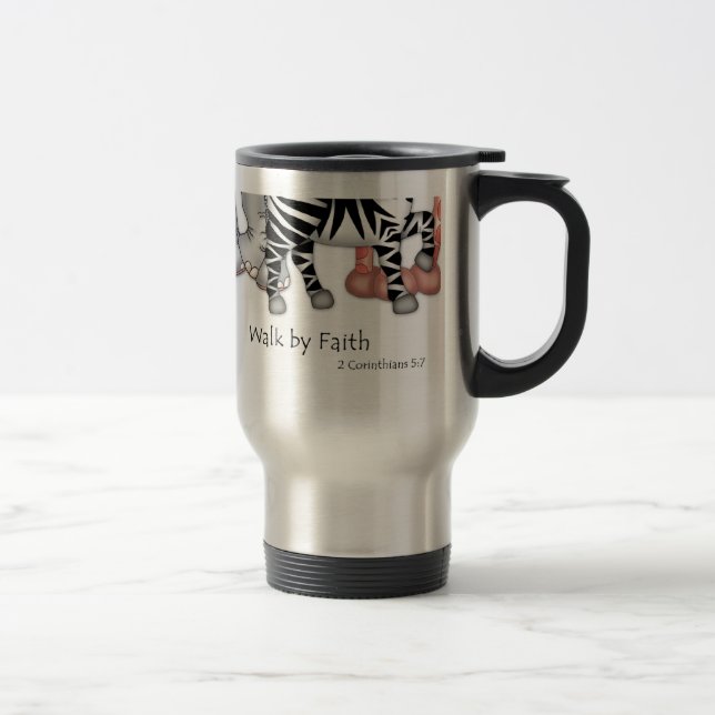 BaZooples "Walk By Faith" Travel Mug (Right)