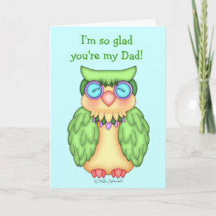 BaZoPeople Wise Owl Father's Day Card