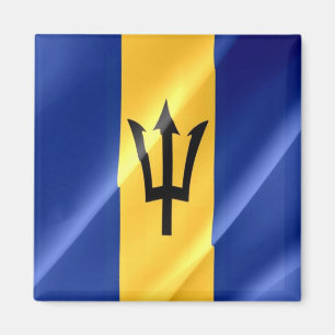 BB - Barbados - Flag Waving Magnet