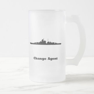 BB Change Agent Frosted Glass Beer Mug
