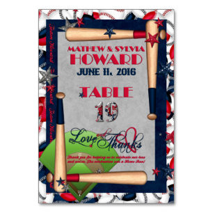 BB Wedding Numbered Table Cards-CUSTOM HOWARD 19 Number