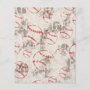 BBB BASEBALL SPORTS PATTERN GRUNGE BACKGROUNDS WAL FLYER