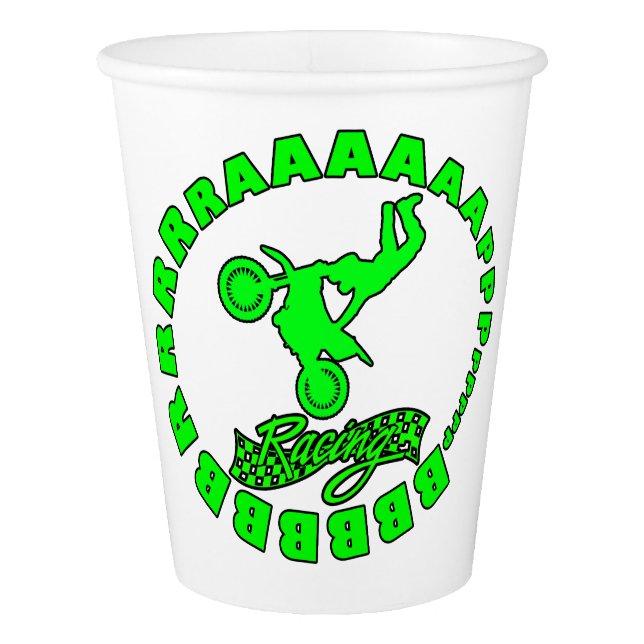 bbbbrrraaaaapppp motocross rider paper cup (Front)
