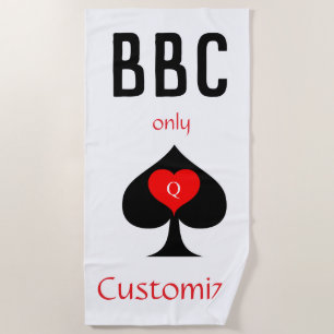 BBC Only Blade Spade Sign Thunder_Cove Beach Towel