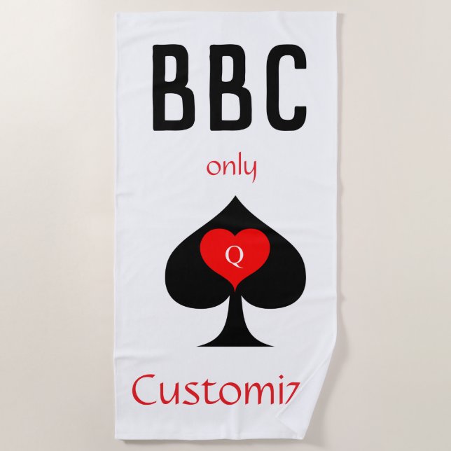 BBC Only Blade Spade Sign Thunder_Cove Beach Towel (Front)