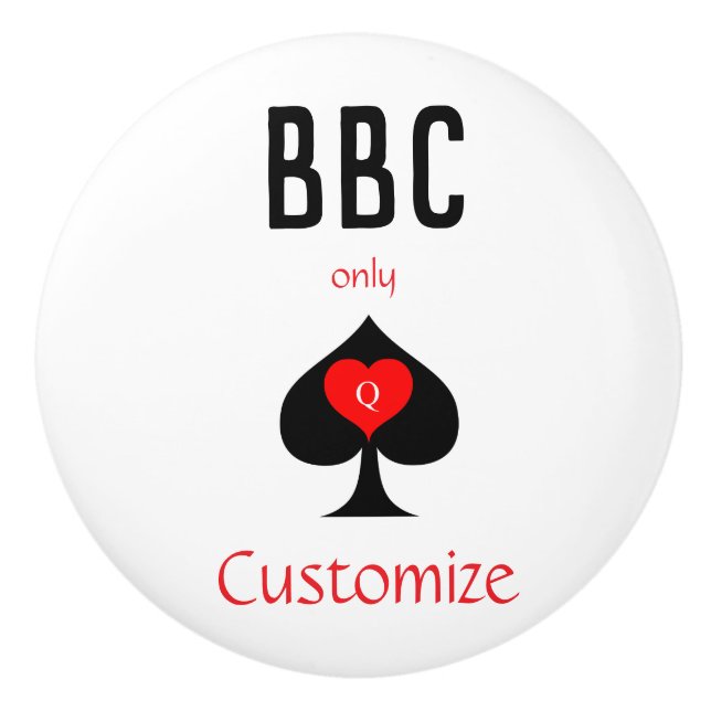 BBC Only Blade Spade Sign Thunder_Cove Ceramic Knob (Front)
