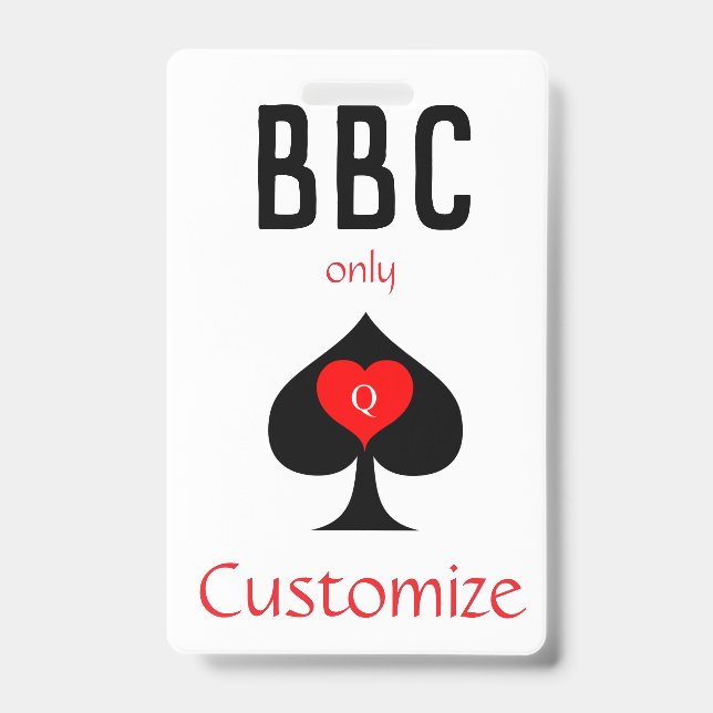 BBC Only Blade Spade Sign Thunder_Cove ID Badge (Front)
