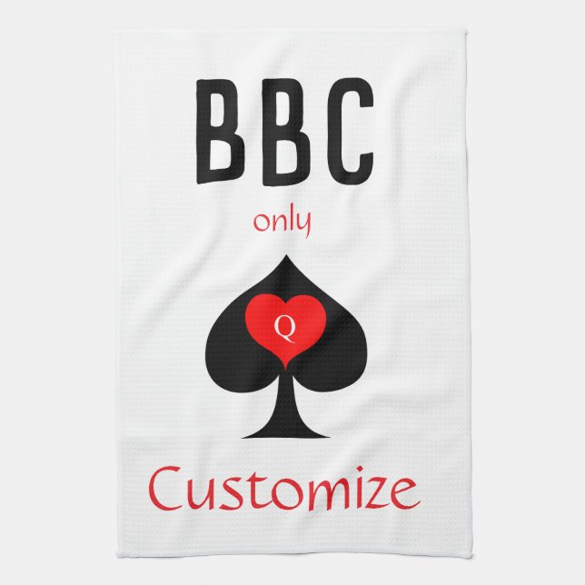 BBC Only Blade Spade Sign Thunder_Cove Tea Towel (Vertical)