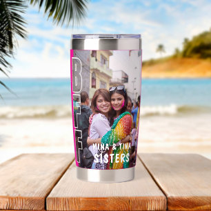 BBF and Sisters Definition Photo Magenta Insulated Tumbler