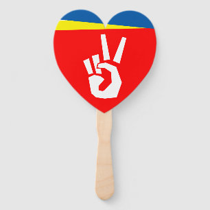 BBM Peace Sign Hand Fan