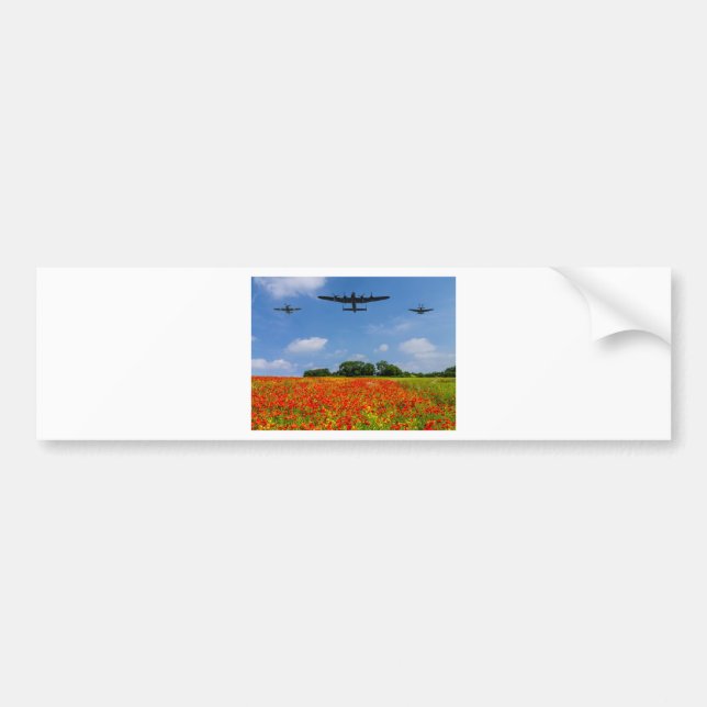 BBMF Poppy flypast Bumper Sticker (Front)