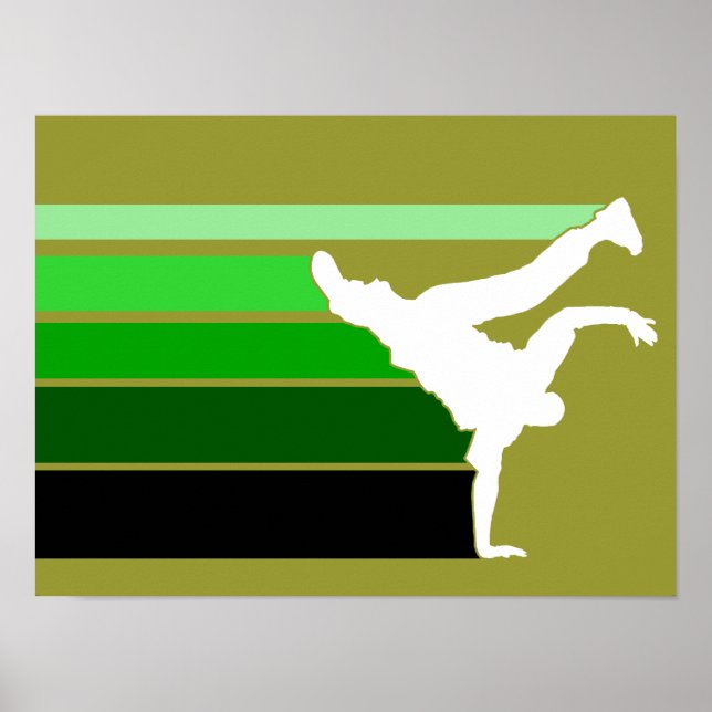 BBOY gradient grn wht poster (Front)
