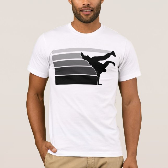BBOY gradient gry blk T-Shirt (Front)