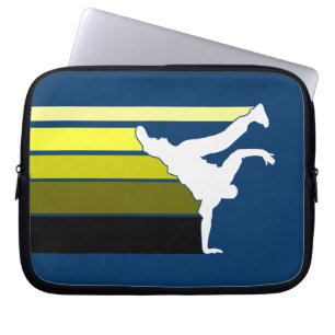 BBOY gradient yellow wht laptop sleeve