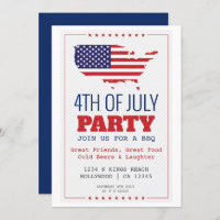 BBQ 4th of July Patriotic Party