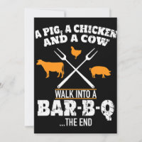 BBQ | A Pig A Chicken And A Cow Funny BBQ