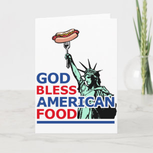 BBQ and grill idea: God Bless American Food, Card