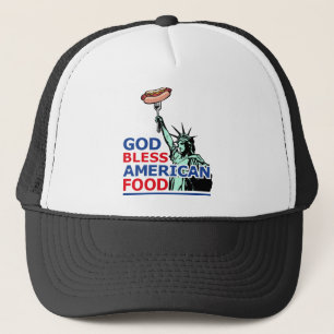 BBQ and grill idea: God Bless American Food, Trucker Hat