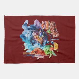 BBQ and grill Tea Towel