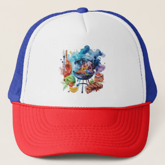 BBQ and grill Trucker Hat