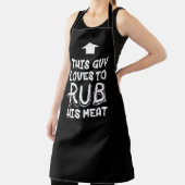 BBQ Apron This Guy Rubs His Meat Funny Aprons  (Insitu)