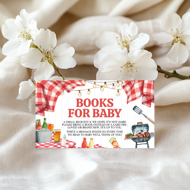 BBQ Baby Shower Book Request Insert (Creator Uploaded)