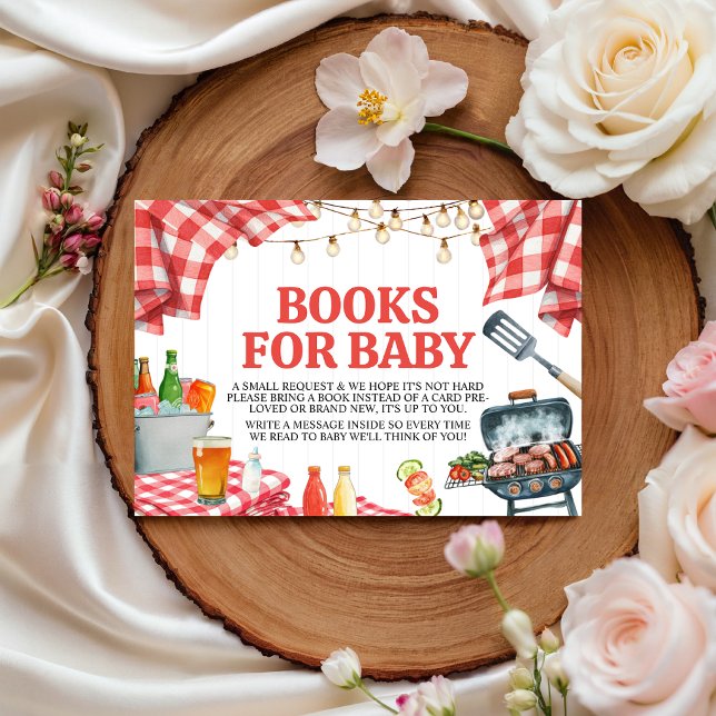 BBQ Baby Shower Book Request Insert (Creator Uploaded)