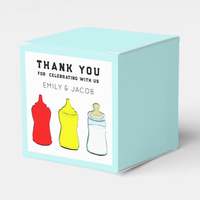 BBQ Baby Shower Favour Box (Front Side)