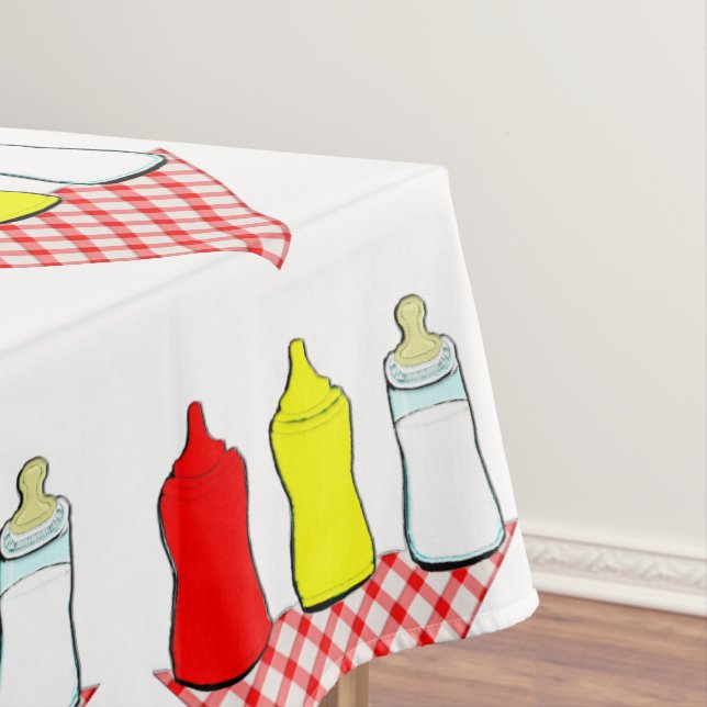 BBQ Baby Shower Tablecloth (In Situ)