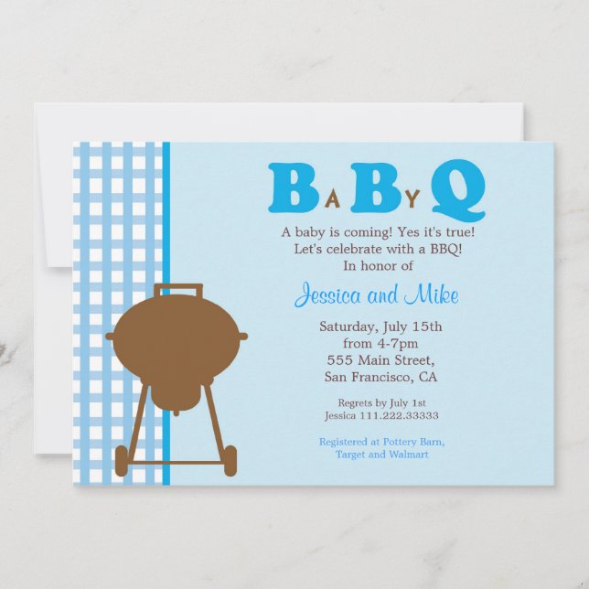 BBQ BaByQ Baby Shower Invitation (Front)
