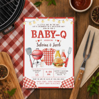 BBQ Barbecue Baby-Q Baby Shower Invitation