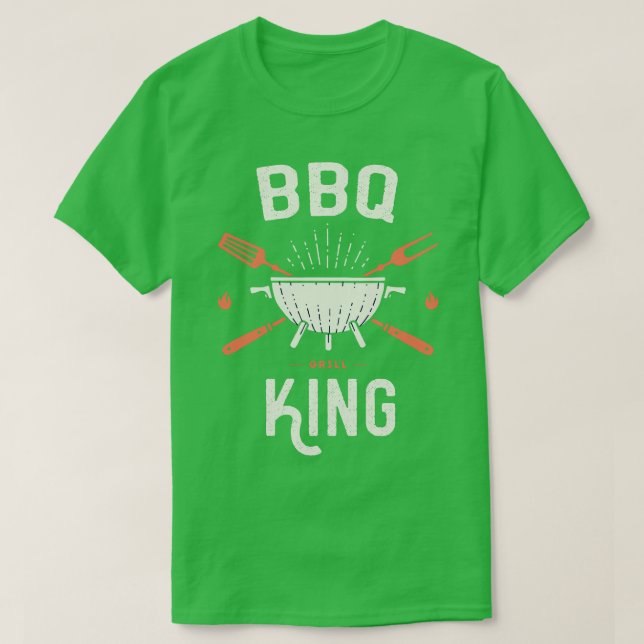 Bbq Barbecue King  T-Shirt (Design Front)